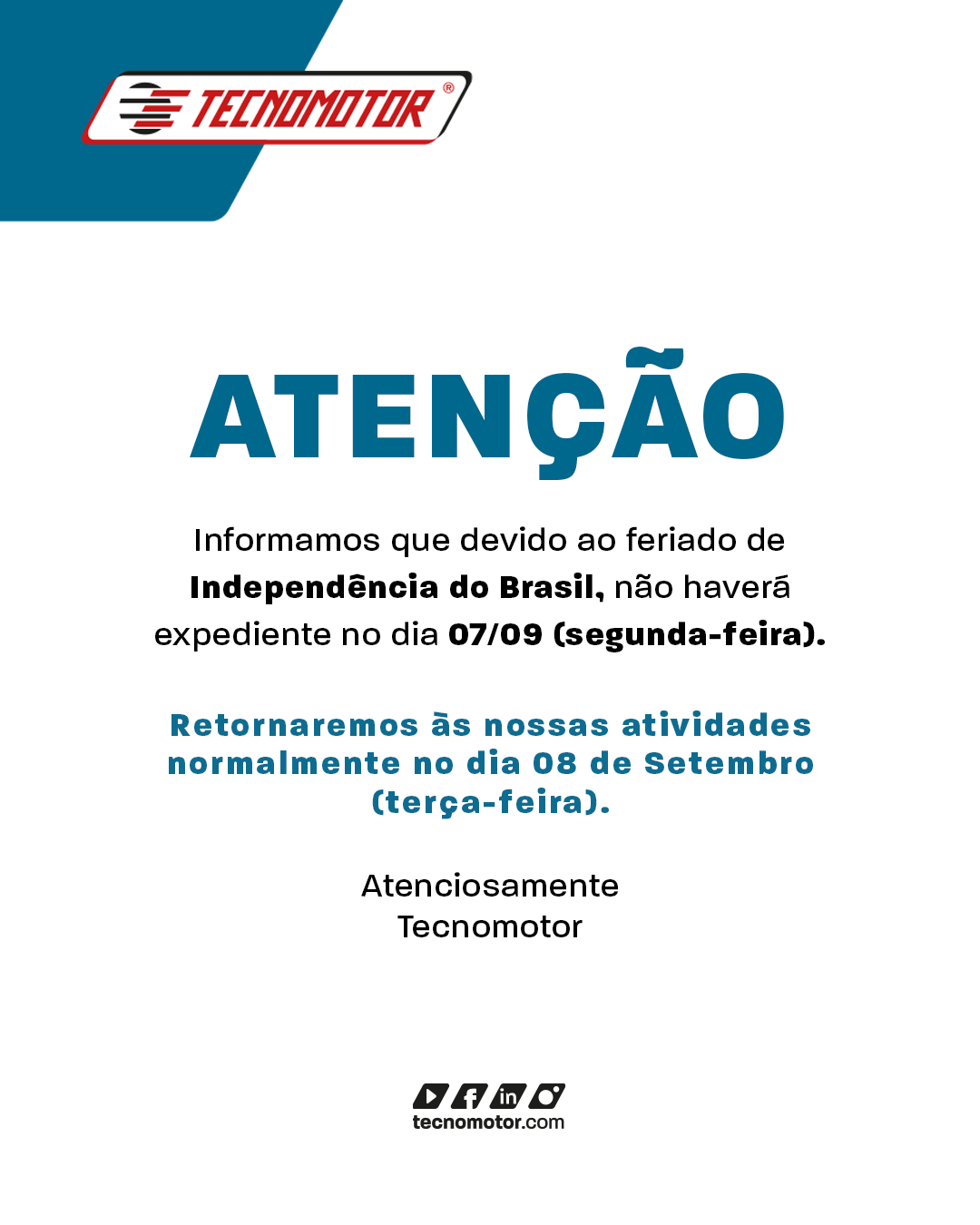 Comunicado_07 de Setembro Comunicado_07 de Setembro
